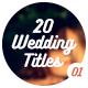 20 Wedding Titles - vol. 01 - VideoHive Item for Sale