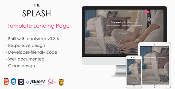 TheSplash - Template Landing Page