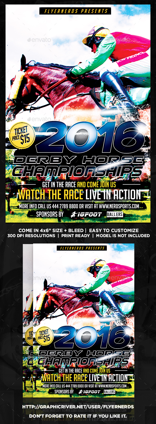 Horse Racing Graphics Designs Templates From Graphicriver