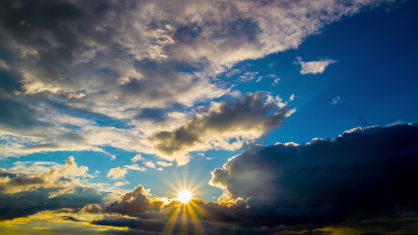 Sunrise With Dark Clouds alt