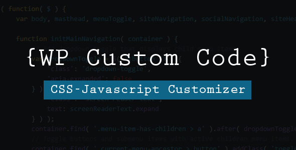 WP Custom Code - Another Script Customizer For Your Site