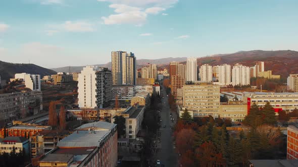 View Of Street With Buildings In Tbilisi