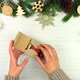 Woman hands packing gift - VideoHive Item for Sale