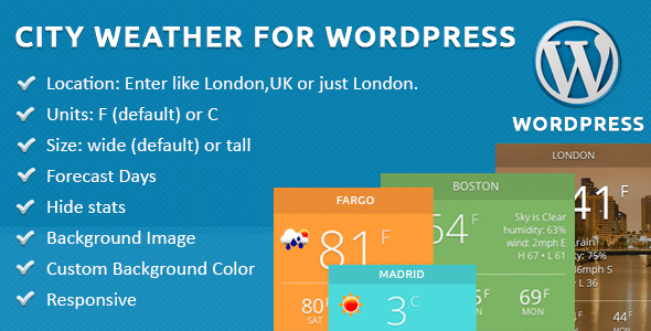 City Weather for WordPress