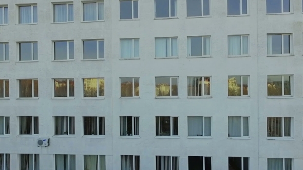 Aerial View Of Building Windows