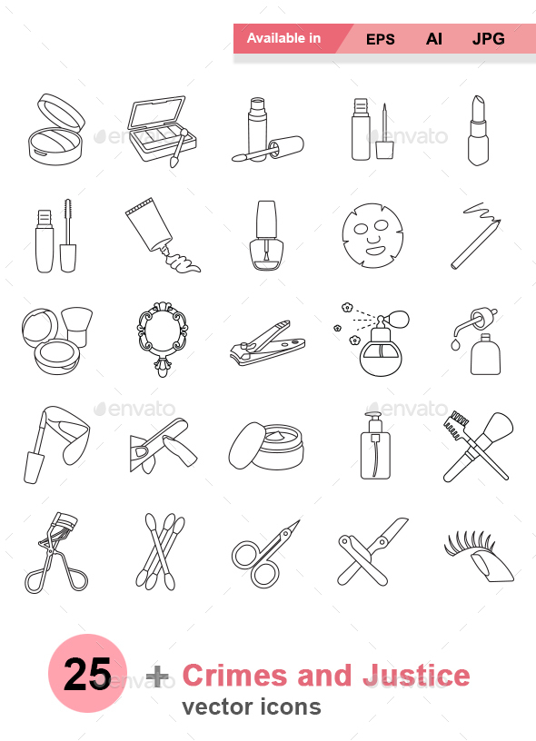 Beauty Icons From Graphicriver