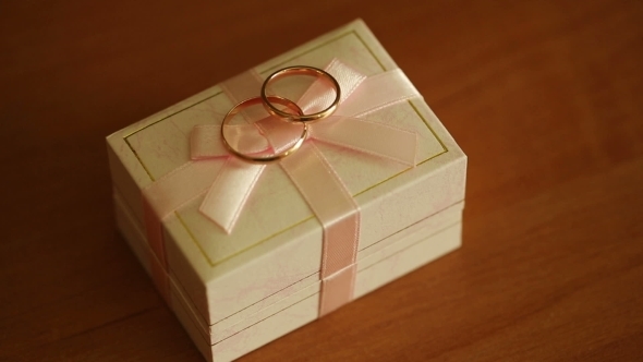 Wedding Rings On A Box