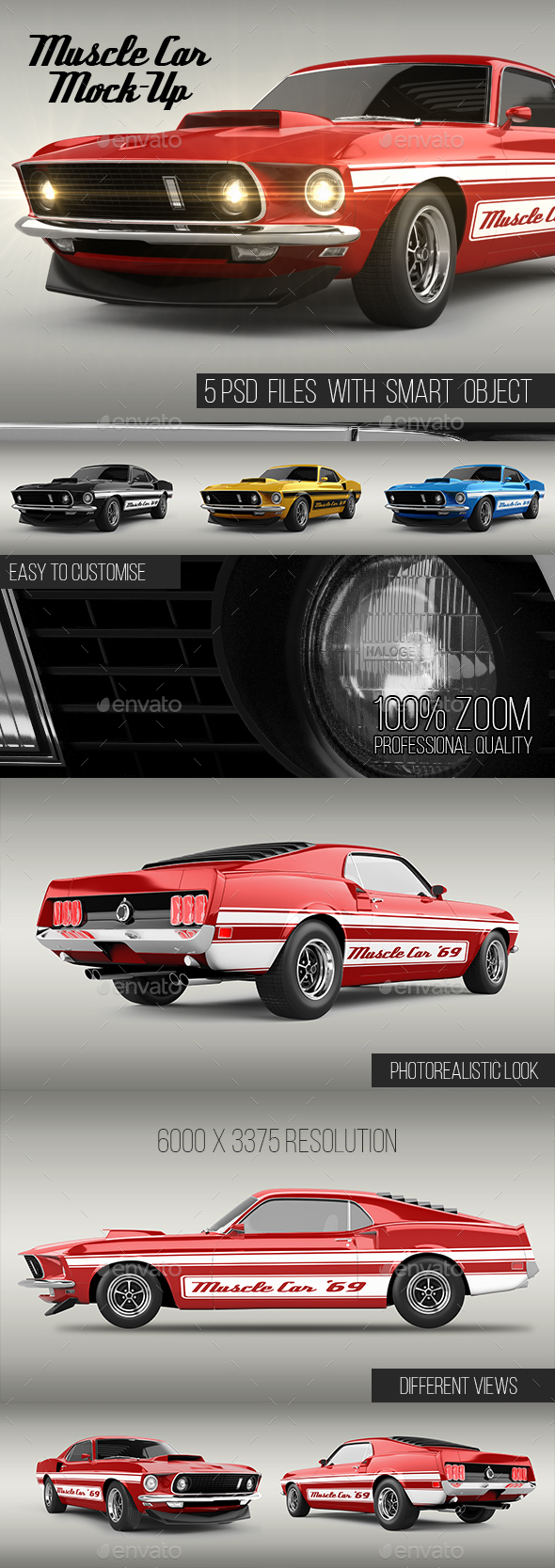Muscle Car Mock-up