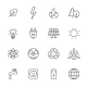 Ecology And Energy Line Icons - GraphicRiver Item for Sale