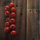 Red Cherry Tomatoes On Wooden Table Board - VideoHive Item for Sale