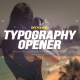 Dynamic Typography Opener - VideoHive Item for Sale
