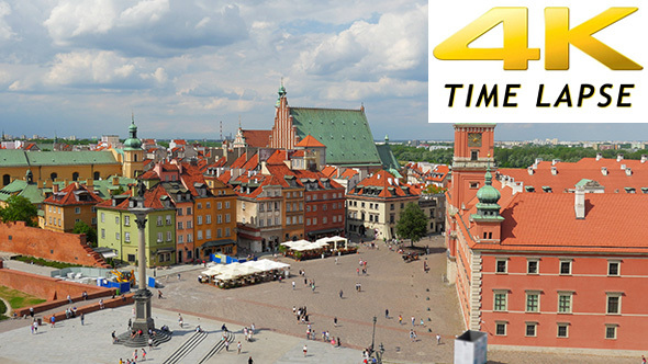 View of Warsaw Old Town Square, Poland