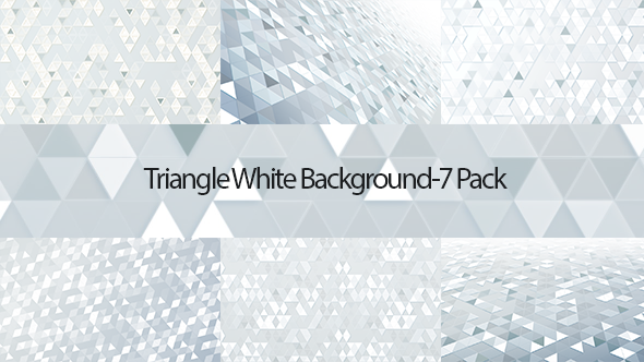 Triangle White Background-7 Pack