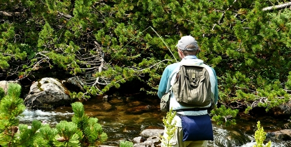 Fisherman in the Mountains 1