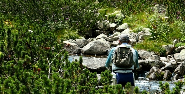 Fisherman in the Mountains 2
