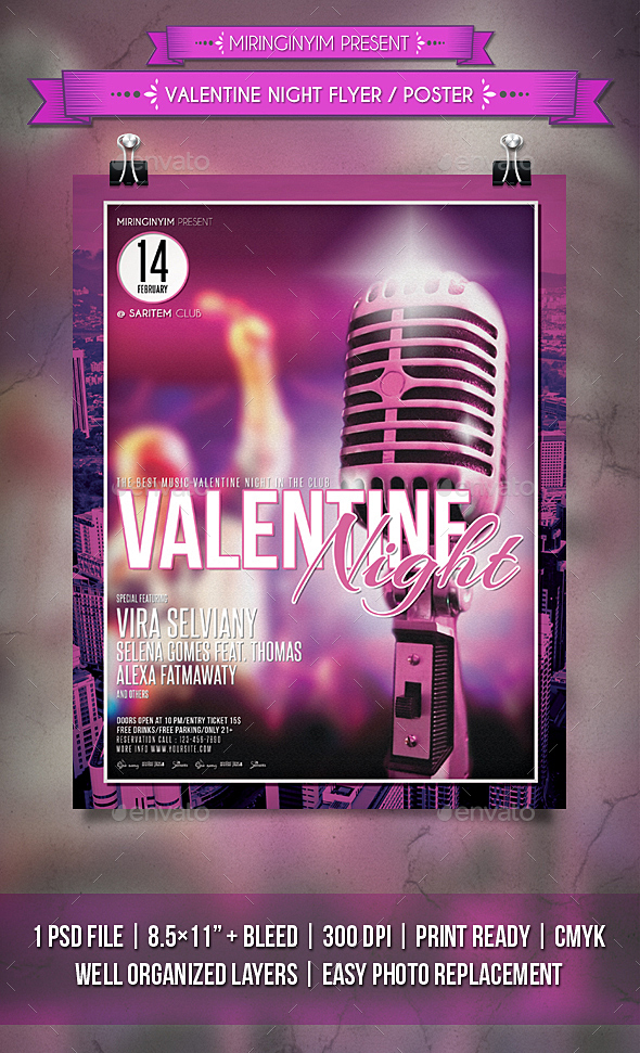 Valentine Night Flyer / Poster