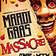 Mardi Gras Massacre Flyer Template - GraphicRiver Item for Sale