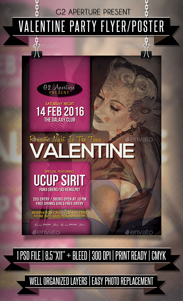 Valentine Party Flyer / Poster