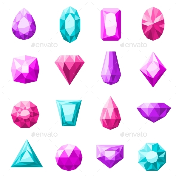 Jewels Icons Set