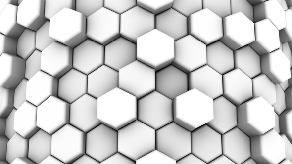Abstract Background of White Honeycombs alt