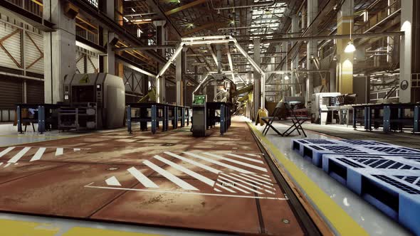 Robotic Arms in a Car Factory alt