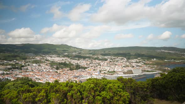 Terceira Island landscape from Monte Brasil