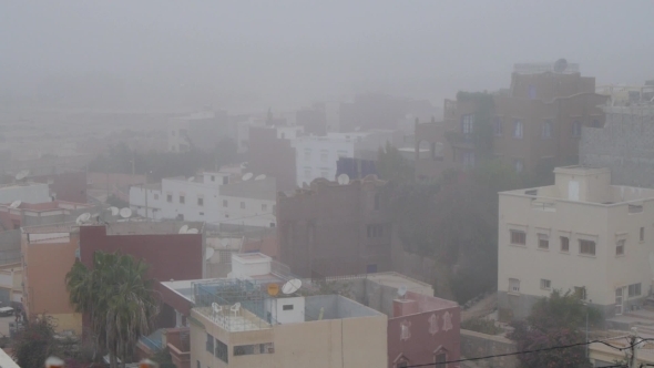 Agadir In Fog, Morocoo