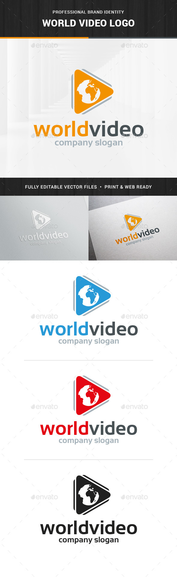 World Video Logo Template