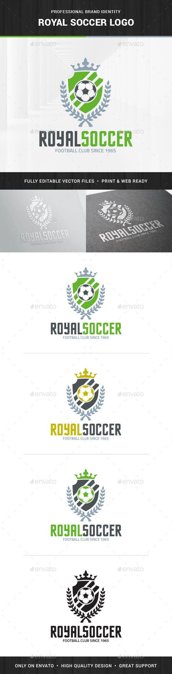Royal Soccer Logo Template