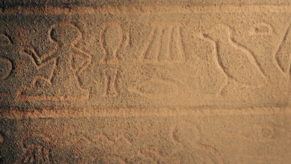 Egyptian Carvings Revealed From Under Sand