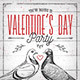 Rustic Valentines Day Party Flyer - GraphicRiver Item for Sale