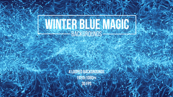 Winter Blue Magic Backgrounds