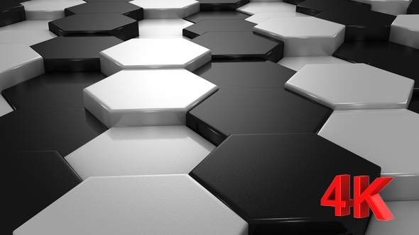 Abstract Background of White and Black Honeycombs alt