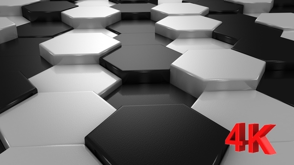 Abstract Background of White and Black Honeycombs alt