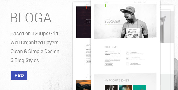 Bloga - Modern Creative Multipurpose Blog Template