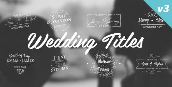 Wedding Titles