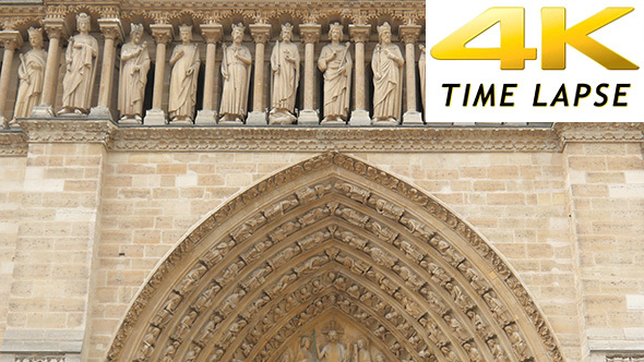 View of Notre Dame De Paris Cathedral, France