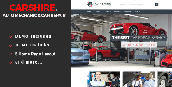 Car Shire || Auto Mechanic & Car Repair Drupal 7 Theme