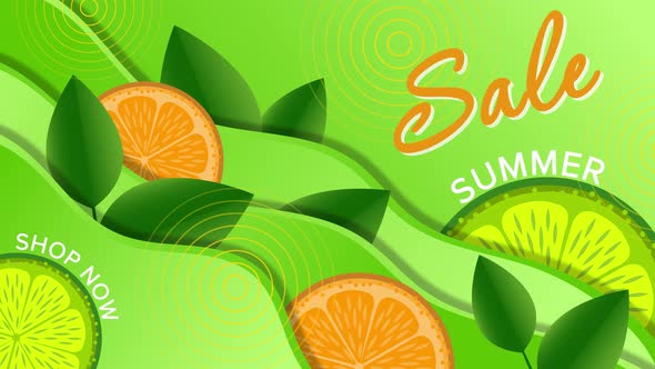 Summer Sale flat animation