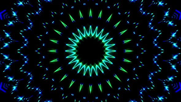 shining bright circular outline, set colorful wave vibrations, on black background alt