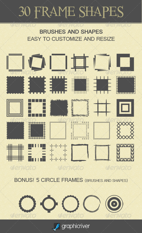 30 Frame Shapes