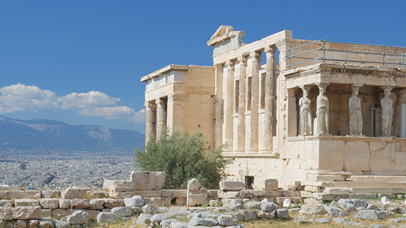 Travel View of Acropolis in Athens, Greece alt