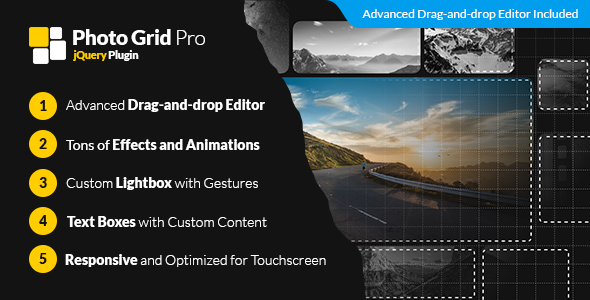 Photo Grid Pro - jQuery Interactive Grid Gallery Builder