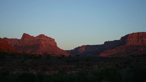 Evening Time Lapse In Zion National Park 1