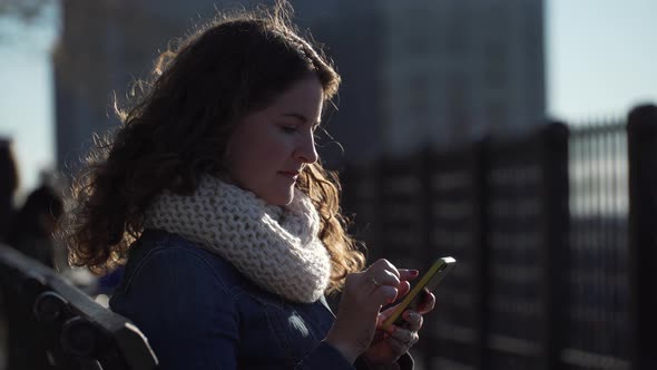 A Beautiful Woman Texting 1