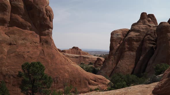 Dolly Shot Of Arches National Park 3