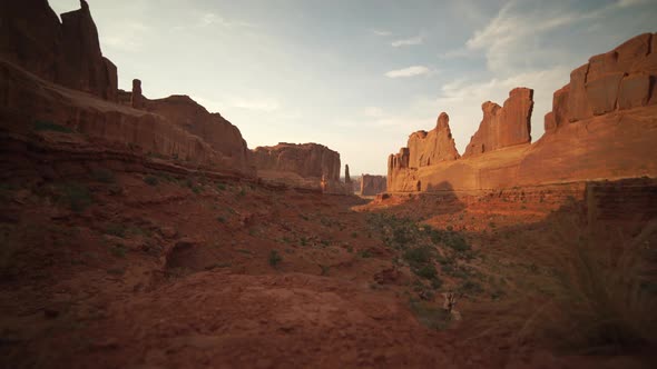 Dolly Shot Of Arches National Park 5