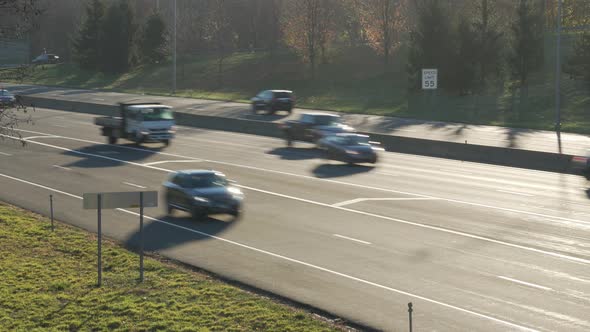 Cars And Trucks On A Highway 2