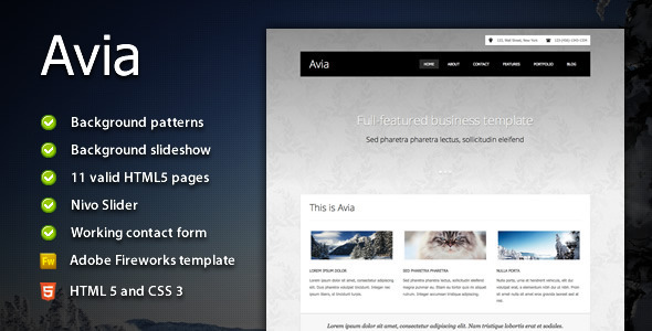 Avia - Clean Business Template