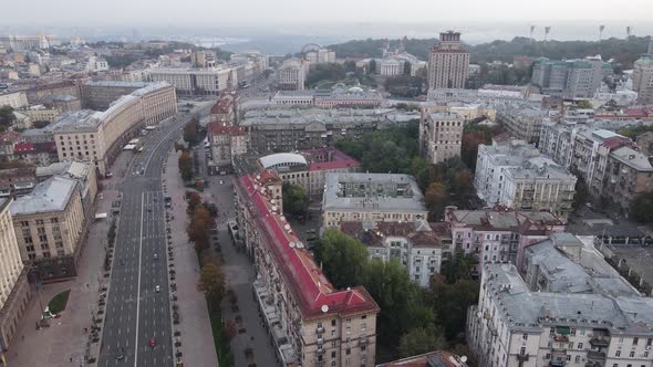 Kyiv - the Capital of Ukraine. Aerial View. Kiev